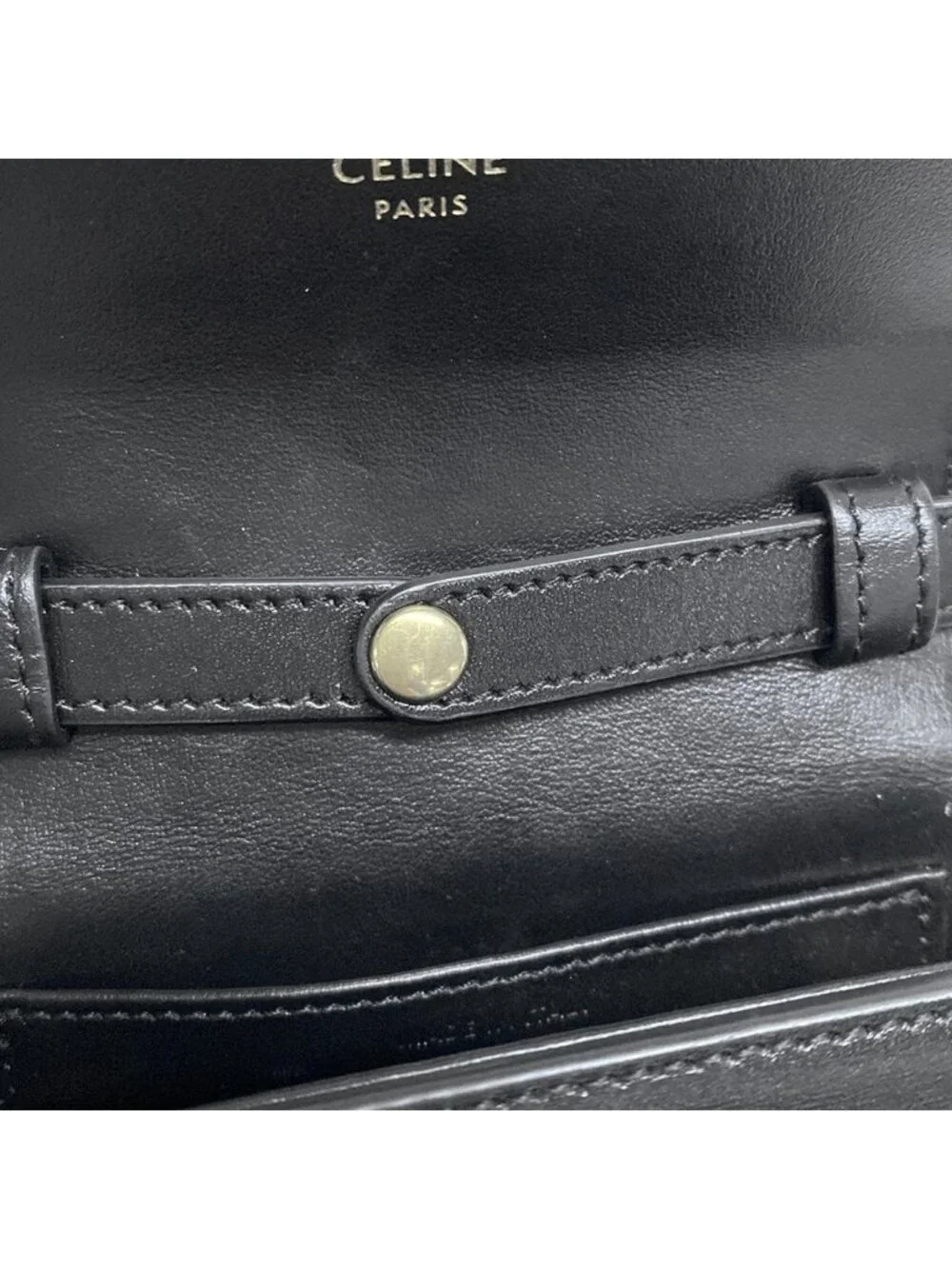 ★SOLD★ Celine Shoulder Bag Mini Claude Black - Picture 14 of 15